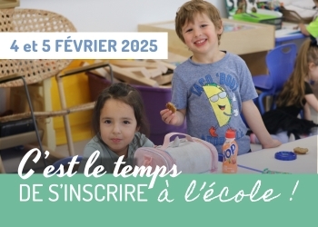 Inscription  la maternelle en 2025-2026